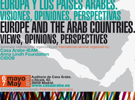 Seminario Europa y los países árabes. Visiones, opiniones, perspectivas