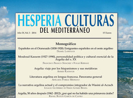 Presentación de Hesperia nº 18: Argelia 