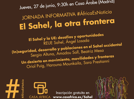 Conferencia #ÁfricaEsNoticia: El Sahel, la otra frontera 