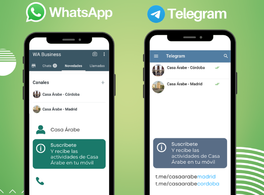 Casa Árabe en Whatsapp y Telegram 